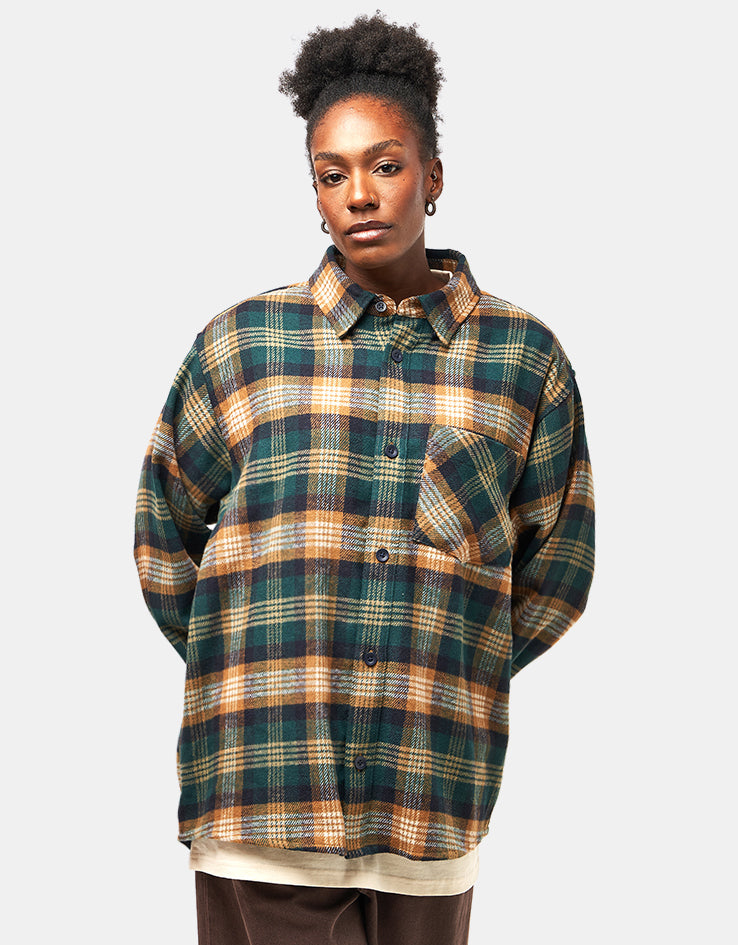 Carhartt WIP L/S Dern Shirt - Dern Check/Hamilton Brown – Route One