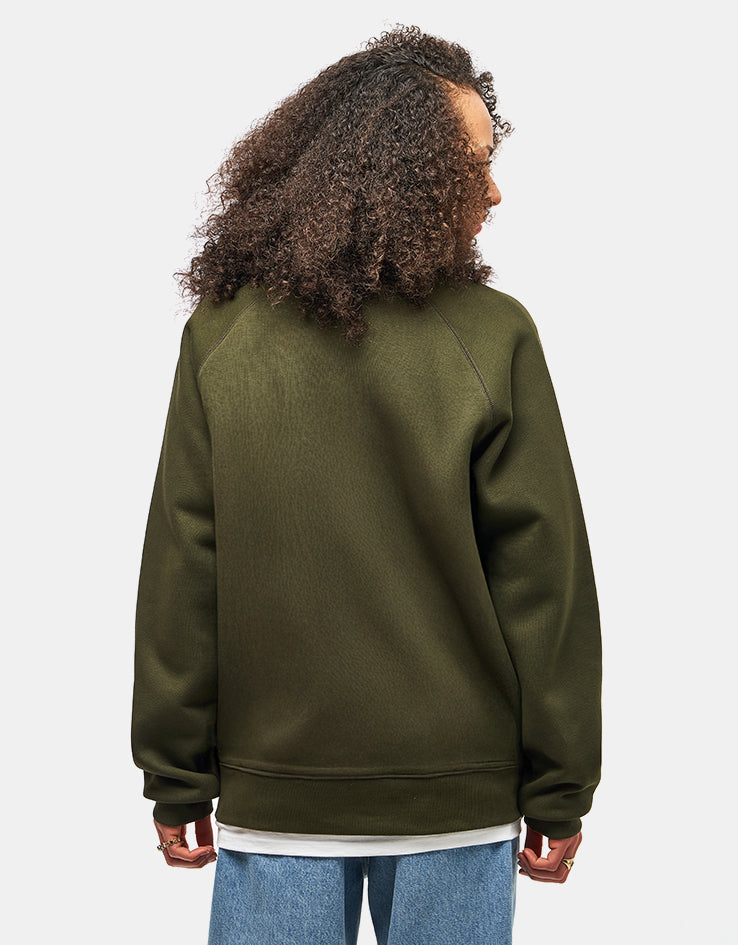 Carhartt WIP Chase Sweatshirt - Olive/Gold