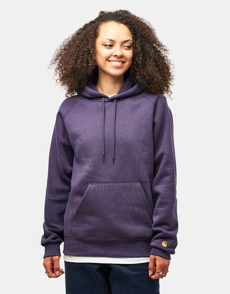 Carhartt WIP Hooded Chase Sweatshirt - Lakers/Gold