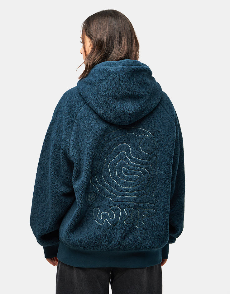 Carhartt WIP Hooded Helix Sweatshirt - Deep Lagoon/Silver Pine