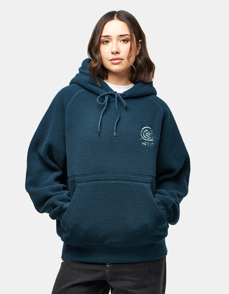 Carhartt WIP Hooded Helix Sweatshirt - Deep Lagoon/Silver Pine