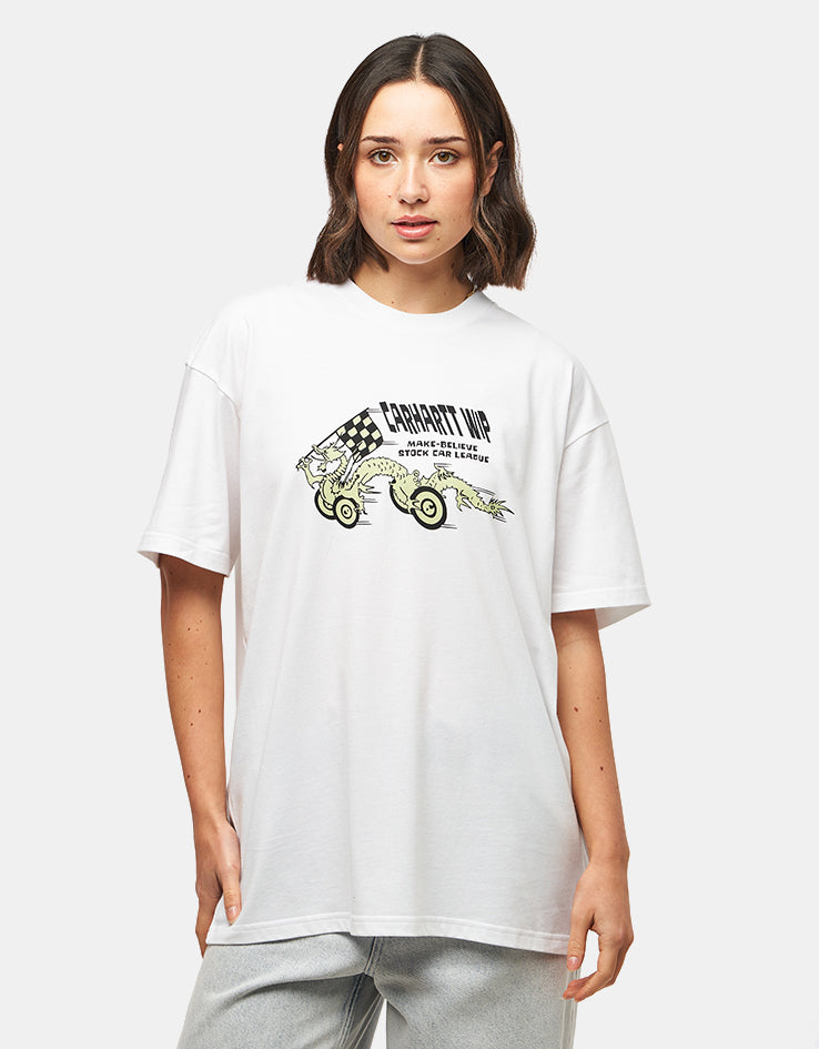 Carhartt WIP S/S Make Believe League T-Shirt - White