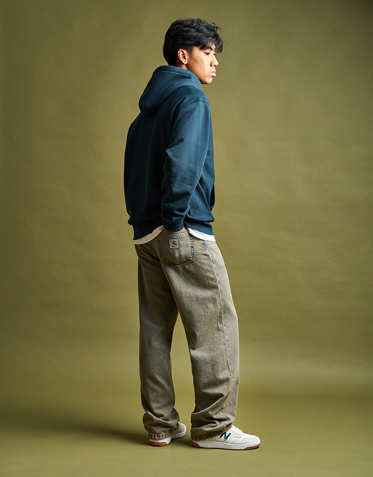 Carhartt WIP Landon Pant - Blue/Leather (Garment Dyed) – Route One