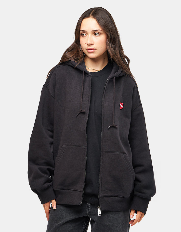 Carhartt WIP Heart II Hartt Hooded Sweat Jacket - Black – Route One