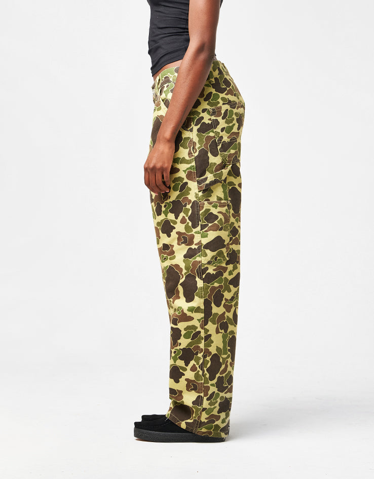 Carhartt WIP Single Knee Pant - Camo Duck/Green (Stone Washed