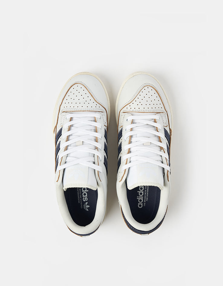 adidas Centennial 85 Low ADV Skate Shoes - Crystal White/Shadow Navy/Off White