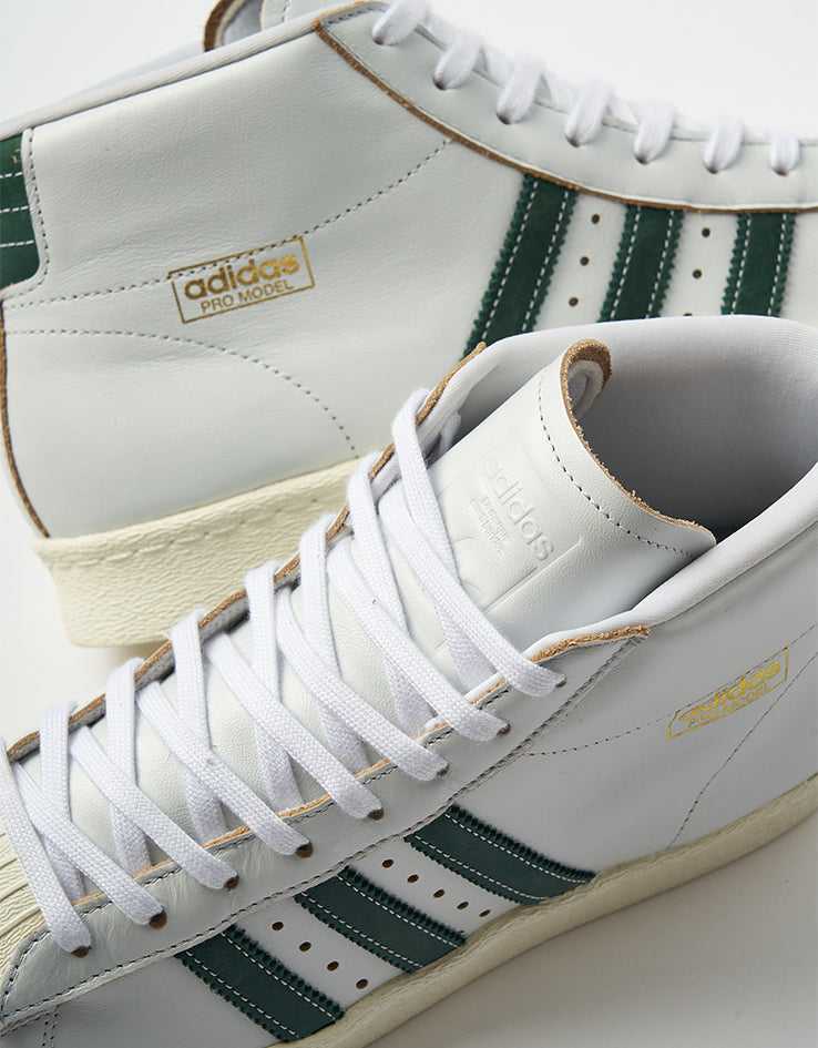 adidas Pro Model 80 ADV Skate Shoes - Crystal White/Collegiate