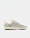 adidas Gazelle ADV Skate Shoes - Grey/Chalk White/Gold Metallic
