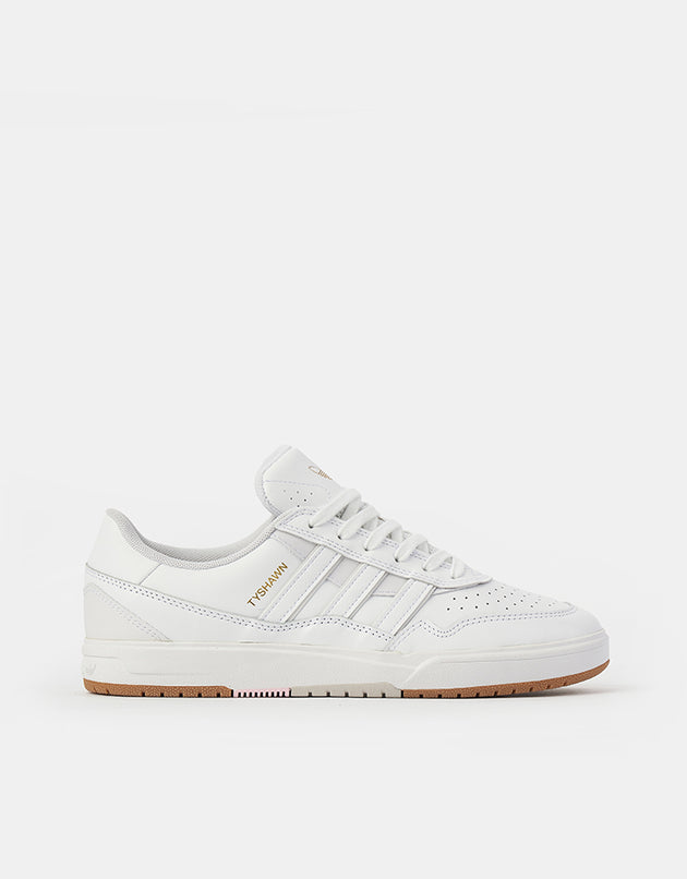 adidas Tyshawn II Skate Shoes - Wonder White/Powder Coral/Off White