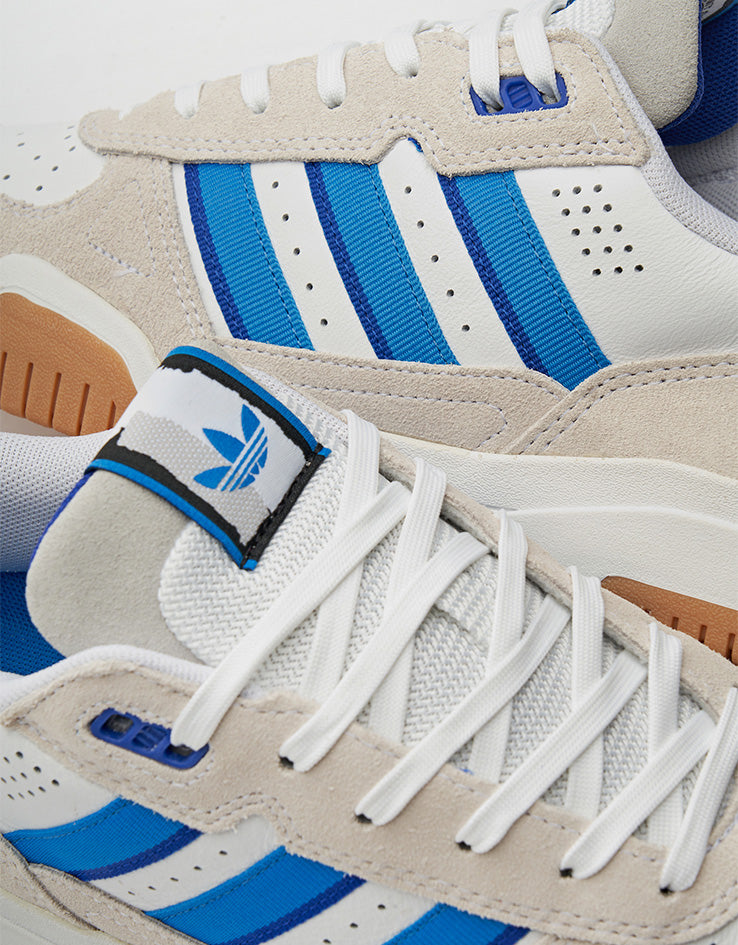 adidas Tekkira Cup Skate Shoes - White/Bright Blue/Lucid Blue
