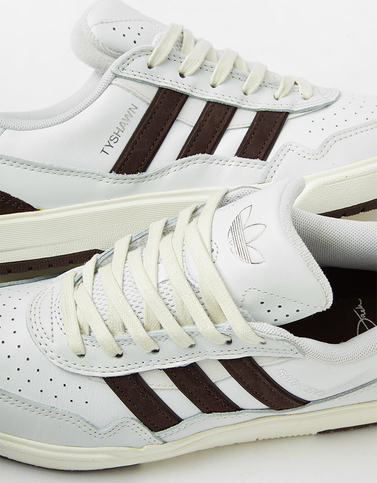 adidas x Zach Saraceno Tyshawn II Skate Shoes - Crystal White