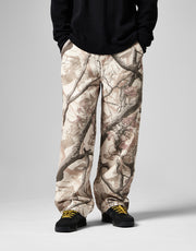 Route One Super Baggy Canvas Pants - Tree Camo (Brown)