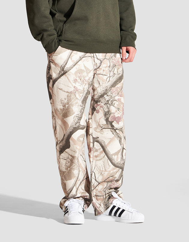 Route One Super Baggy Canvas Pants - Tree Camo (Brown)