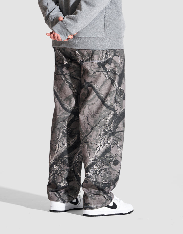 Route One Super Baggy Canvas Pants - Tree Camo (Black)