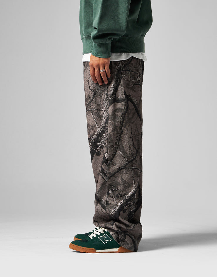 Route One Super Baggy Canvas Pants - Tree Camo (Black)