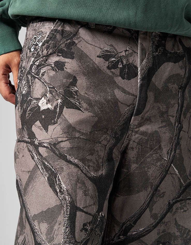 Route One Super Baggy Canvas Pants - Tree Camo (Black)