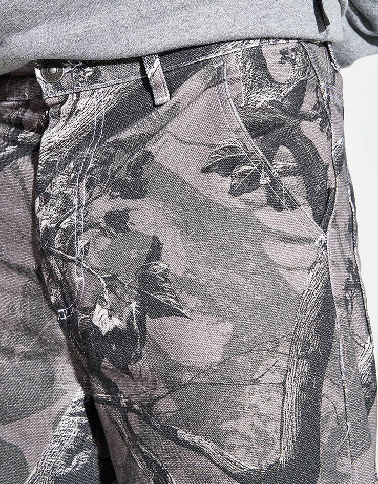 Route One Super Baggy Canvas Pants - Tree Camo (Black)
