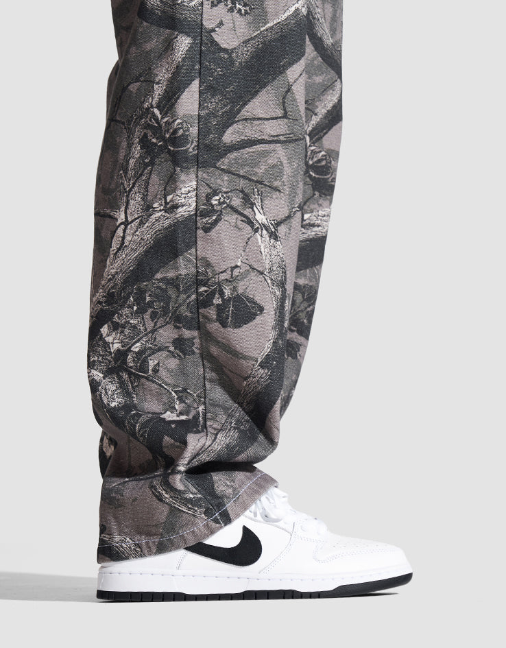 Route One Super Baggy Canvas Pants - Tree Camo (Black)