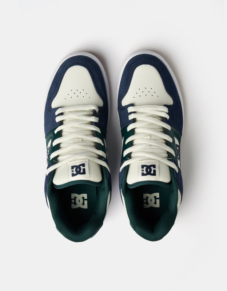 DC Manteca 4 Skate Shoes - Navy/White/Green