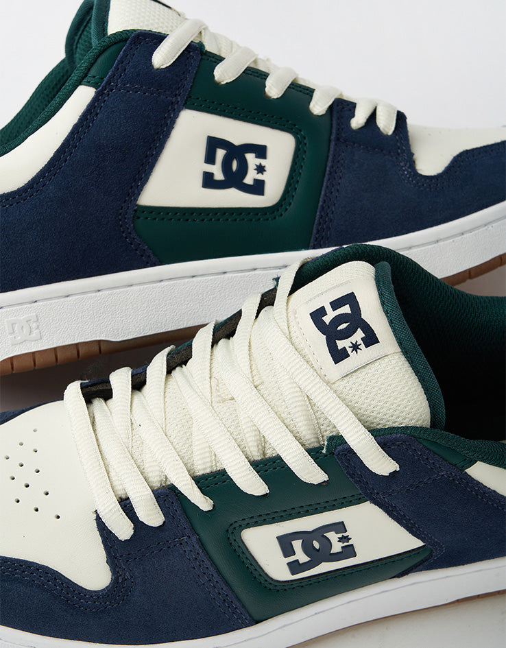 DC Manteca 4 Skate Shoes - Navy/White/Green
