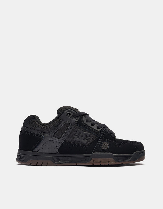 DC Stag Skate Shoes - Black/Gum