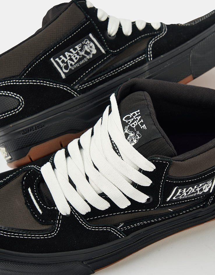 Vans Skate Half Cab WaffleCup Shoes - Black/Asphalt – Route One