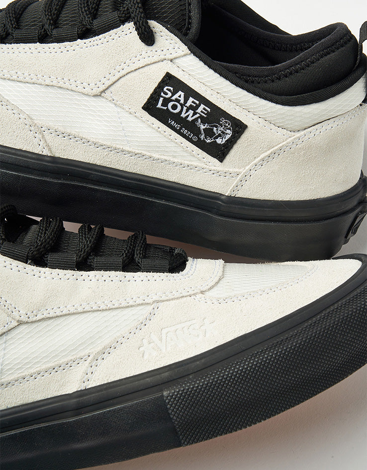 Vans Skate Safe Low Shoes - (Atiba) Bone White/Black – Route One