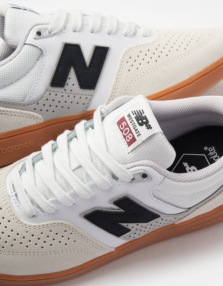 New Balance Numeric 508 Brandon Westgate Skate Shoes - White/Black