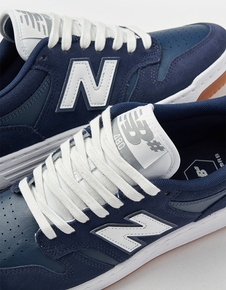New Balance Numeric 480 Skate Shoes - Navy/White – Route One