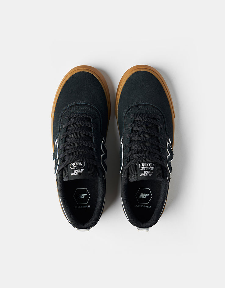 New Balance Numeric 306 Jamie Foy Skate Shoes - Black/Gum II