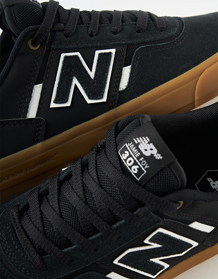 New Balance Numeric 306 Jamie Foy Skate Shoes - Black/Gum II
