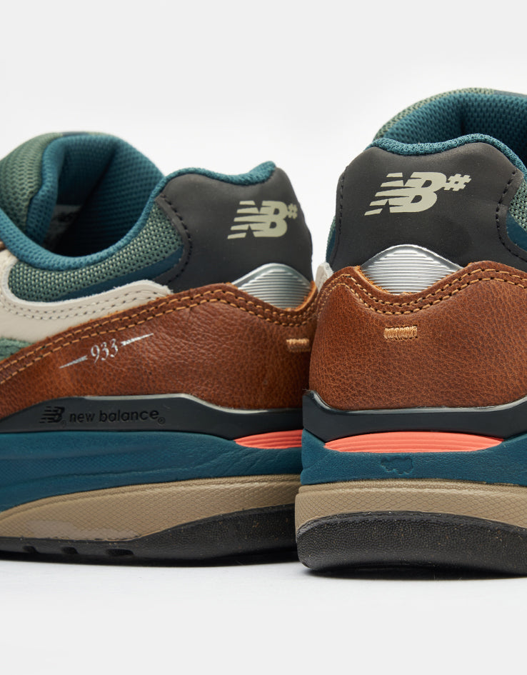 New Balance Numeric 933 Andrew Reynolds Skate Shoes - Tan/Teal