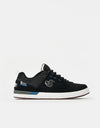 DVS Sureshock Skate Shoes - Black/White/Blue Suede