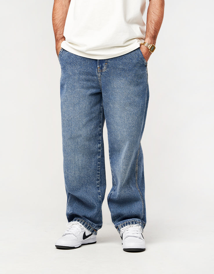 Dickies Madison Baggy Denim Pant - Rinsed Blue W/ Fade – Route One