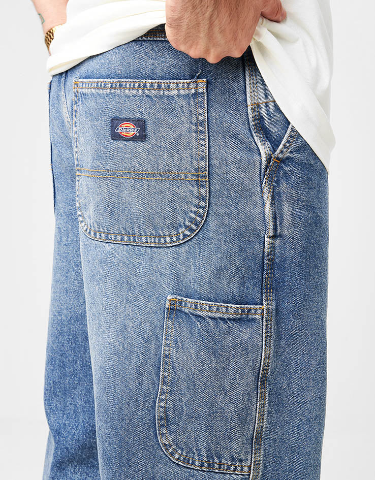 Dickies Madison Baggy Denim Pant - Rinsed Blue W/ Fade – Route One