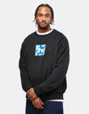 HUF H Star Crewneck - Black