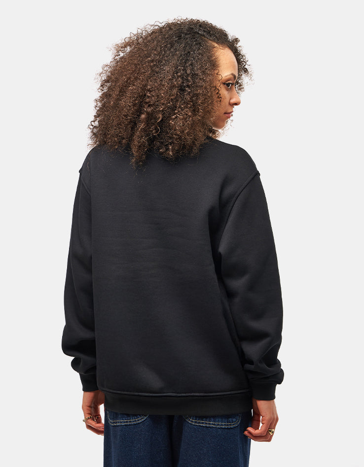 Santa Cruz Burnt Collegiate Crew - Black