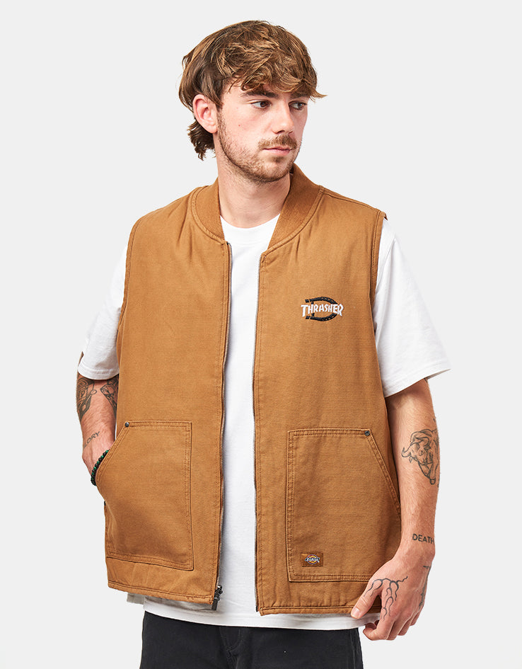 Dickies x Thrasher Vest - Brown Duck – Route One