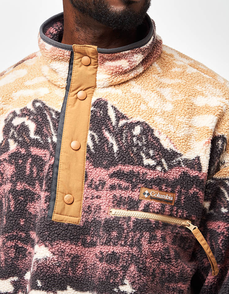 Columbia Helvetia™ II Printed Half Snap Fleece - Camel Brown Sisters