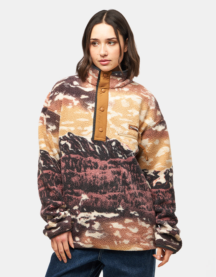Columbia Helvetia™ II Printed Half Snap Fleece - Camel Brown