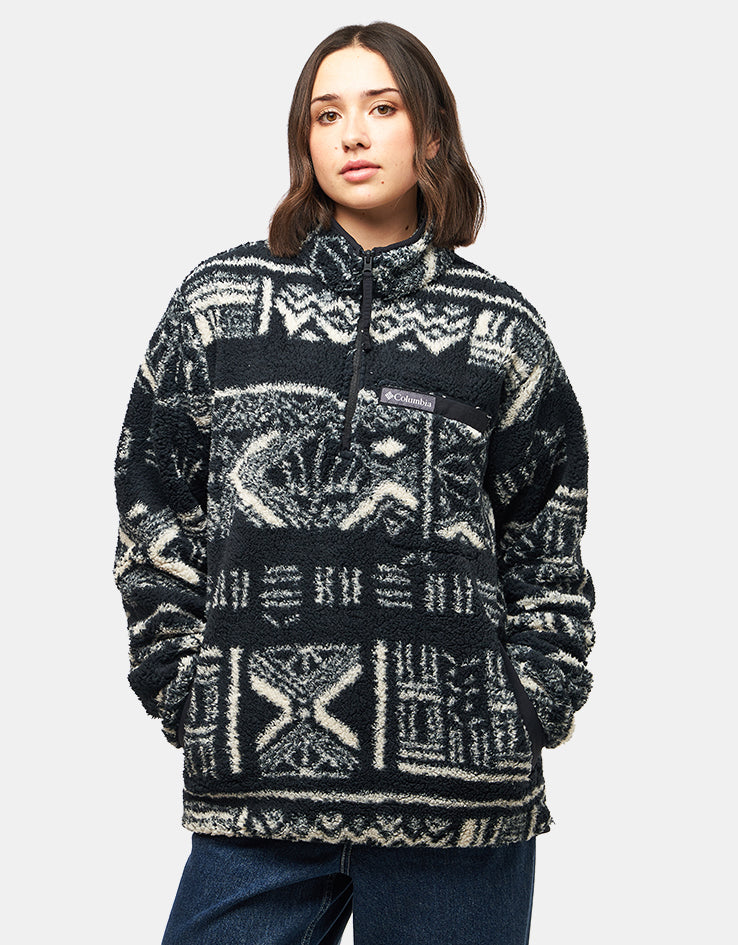 Columbia Rugged Ridge™ High Pile Half Zip Fleece - Black Deschutes Day