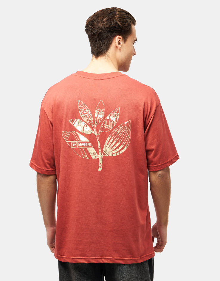 MAGENTA SKATEBOARDS VELVET LS TEE sizeXL Magenta Skate T-Shirts