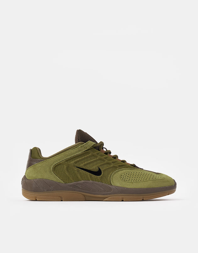 Nike SB Vertebrae Skate Shoes - Olive Flak/Black-Baroque Brown