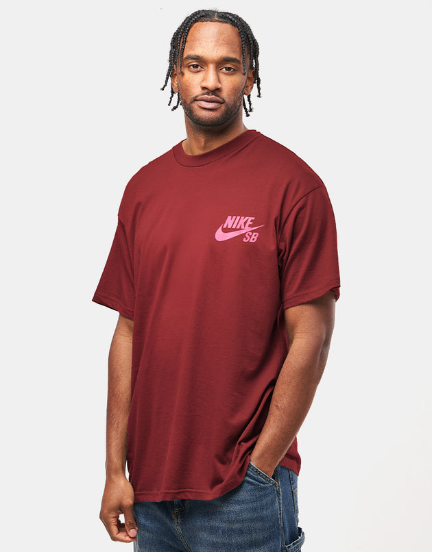 Nike SB Logo T-Shirt - Dark Team Red