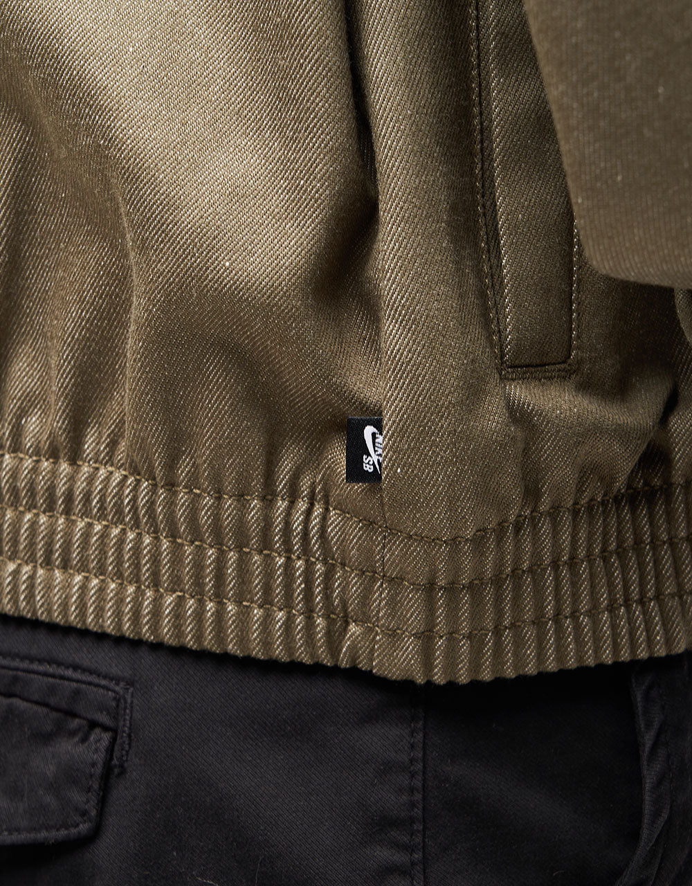 Nike SB Denim Full Zip Track Jacket - Medium Olive/White – Route One