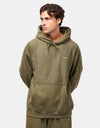 Nike Solo Swoosh Pullover Hoodie - Medium Olive/Medium Olive/White