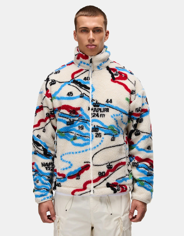 Napapijri Fiemme Fleece - AOP Route