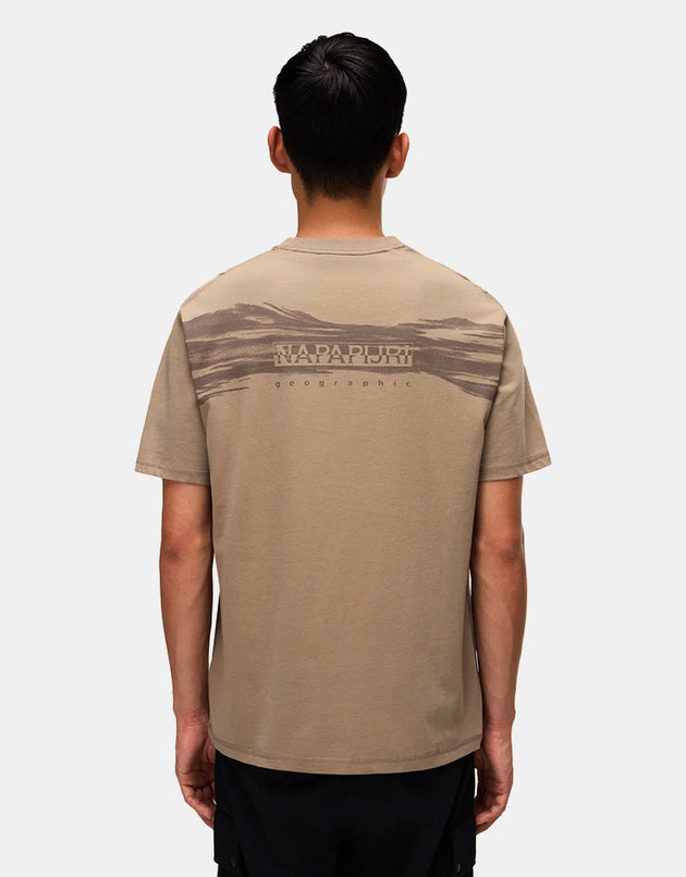 Napapijri Back Graphic T-Shirt - Fallen Rock