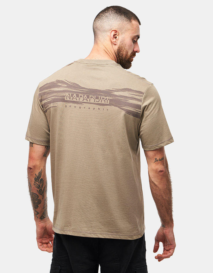 Napapijri Back Graphic T-Shirt - Fallen Rock