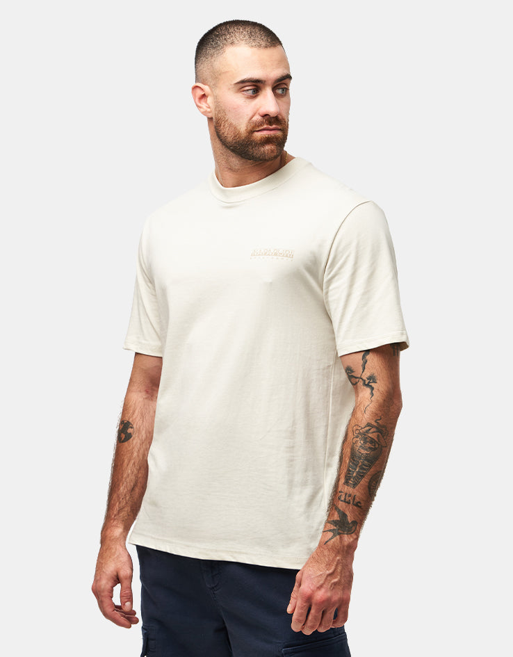 Napapijri Back Graphic T-Shirt - Beige Dimity